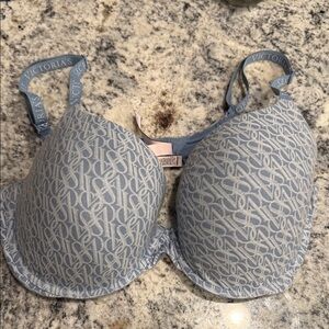 Victoria's Secret Gray Monogram Bra